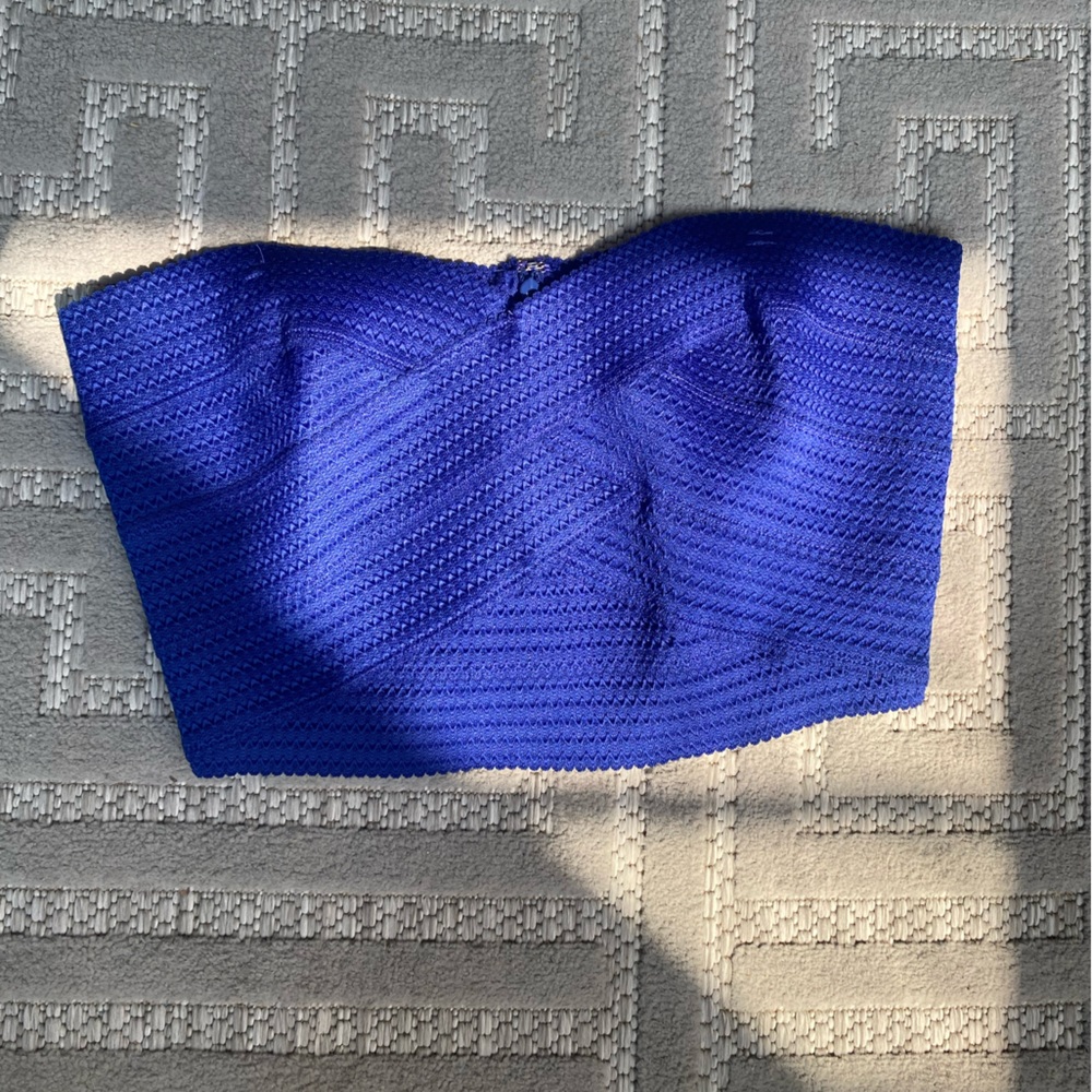 Express royal blue crop top. Worn once.